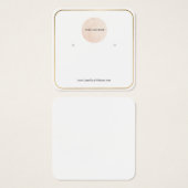 Uw Logo Thin Gold Border Earning Display Kaart (Voorkant /achterkant)