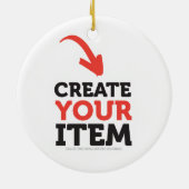 UW LOGO TOEVOEGEN KERAMISCH ORNAMENT (Achterkant)