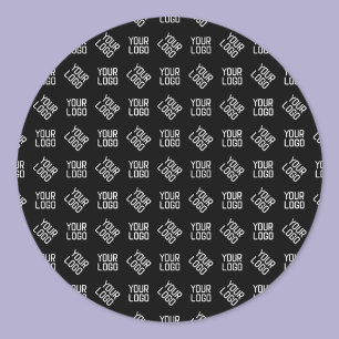 Uw Logo Uniek Alternerend Logo of Ontwerp Ronde Sticker