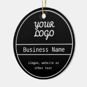 Uw Logo | Uniek bewerkbaar bedrijfsontwerp Keramisch Ornament (Links)