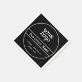 Uw Logo | Uniek bewerkbaar bedrijfsontwerp Servet (Hoek)