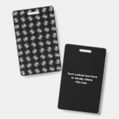 Uw Logo | Uniek Logo-, ontwerp- of Afbeelding-patr Badge (Voor- en achterkant)