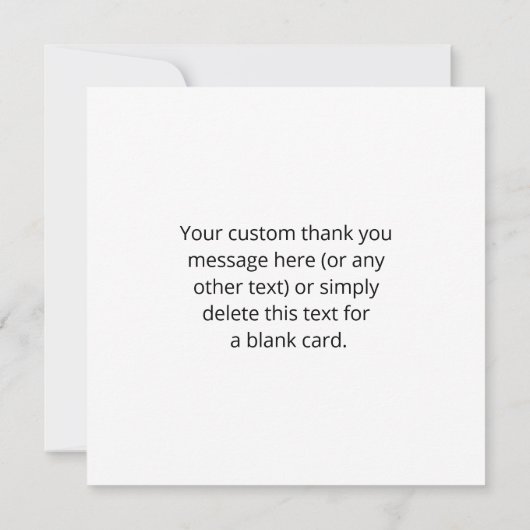 Uw Logo | Uniek Logo-, ontwerp- of Afbeelding-patr Bedankkaart (Achterkant)