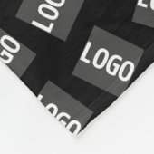 Uw Logo | Uniek Logo-, ontwerp- of Afbeelding-patr Fleece Deken (Hoek)