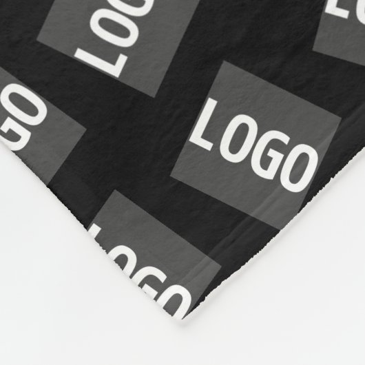 Uw Logo | Uniek Logo-, ontwerp- of Afbeelding-patr Fleece Deken (Hoek)