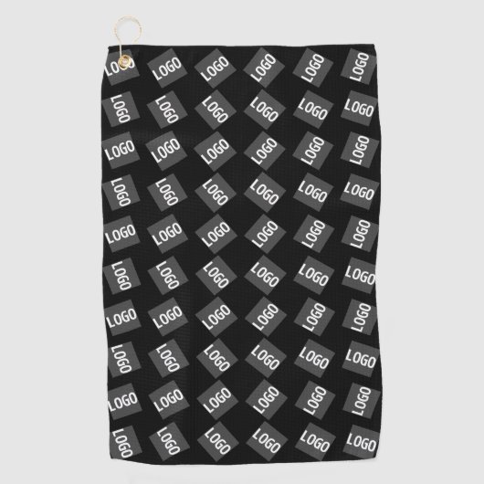 Uw Logo | Uniek Logo-, ontwerp- of Afbeelding-patr Golfhanddoek (Voorkant)