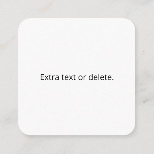 Uw Logo | Uniek Logo-, ontwerp- of Afbeelding-patr Informatiekaartje (Achterkant)