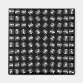 Uw Logo | Uniek Logo-, ontwerp- of Afbeelding-patr Magneet (Voorkant)