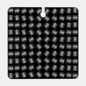 Uw Logo | Uniek Logo-, ontwerp- of Afbeelding-patr Metalen Ornament (Achterkant)