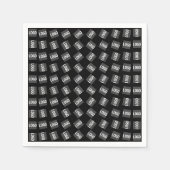 Uw Logo | Uniek Logo-, ontwerp- of Afbeelding-patr Servet (Voorkant)