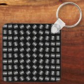 Uw Logo | Uniek Logo-, ontwerp- of Afbeelding-patr Sleutelhanger (Achterkant)