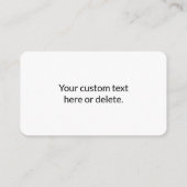 Uw Logo | Unieke afwisselende Logo of ontwerp Informatiekaartje (Achterkant)