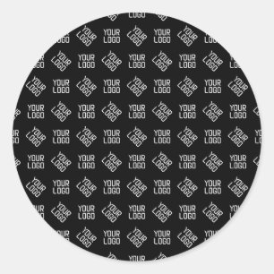 Uw Logo   Unieke afwisselende Logo of ontwerp Ronde Sticker