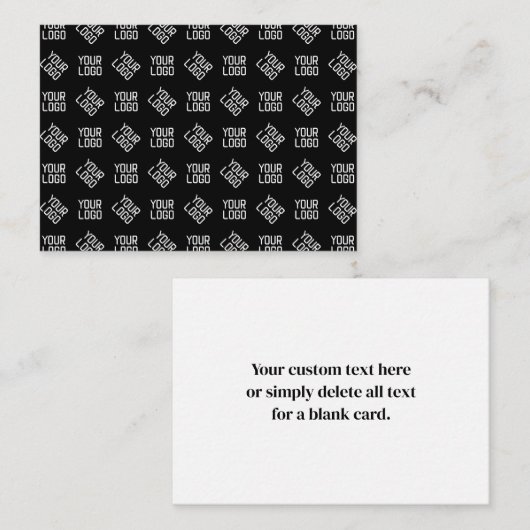 Uw Logo | Unieke Alternerende Logo of Ontwerp Notitiekaartje (Voorkant / Achterkant)