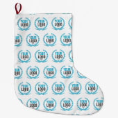 Uw Logo van de Douane | Afbeelding helemaal over Grote Kerstsok (Voorkant)