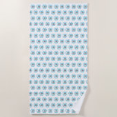 Uw Logo van de Douane | Afbeelding helemaal over Strandlaken (Voorkant)