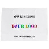 Uw Logo van het Bedrijf en de PromotieCadeautas va Groot Cadeauzakje (Achterkant)