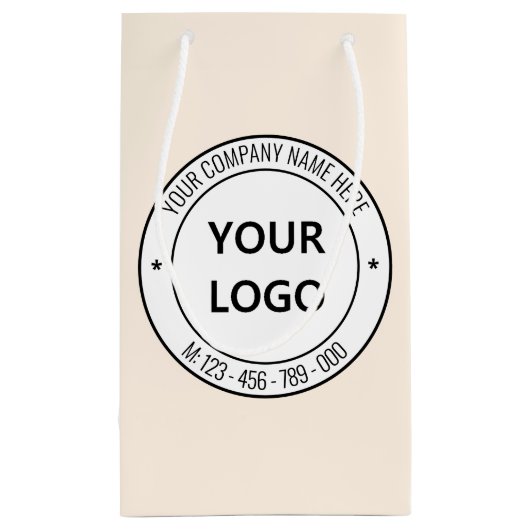 Uw Logo van het Bedrijf en de PromotieCadeautas va Klein Cadeauzakje (Achterkant)