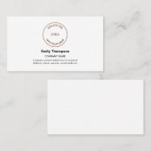 Uw Logo van het Bedrijf het Witte Contact van de N Visitekaartje (Voorkant / Achterkant)