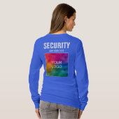 Uw Logo van het Bedrijf hier Veiligheid Womens Roy T-shirt (Achterkant volledig)