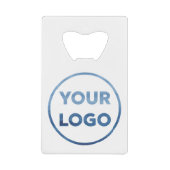 Uw Logo van het BedrijfsBedrijf Creditkaart Flessenopener (Voorkant)