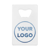 Uw Logo van het BedrijfsBedrijf Creditkaart Flessenopener (Achterkant)