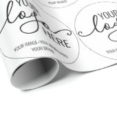 Uw Logo van het BedrijfsBedrijf het Promotiemerken Cadeaupapier (Rol Hoek)