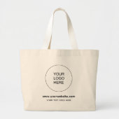 Uw Logo van uw bedrijf hier Website Grote Tote Bag (Voorkant)