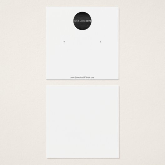 Uw Logo verdient een DisplayCard Vierkante Visitekaartjes (Voorkant /achterkant)