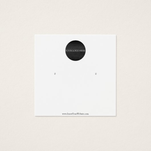 Uw Logo verdient een DisplayCard Vierkante Visitekaartjes (Voorkant)