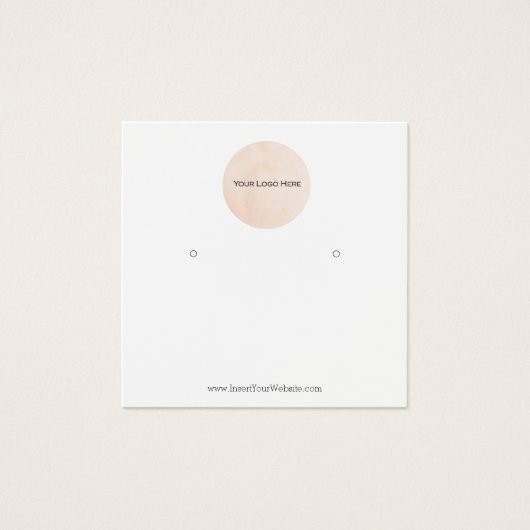 Uw Logo verdient een DisplayCard Vierkante Visitekaartjes (Voorkant)