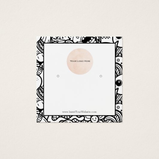 Uw Logo verdient een DisplayCard Vierkante Visitekaartjes (Voorkant)