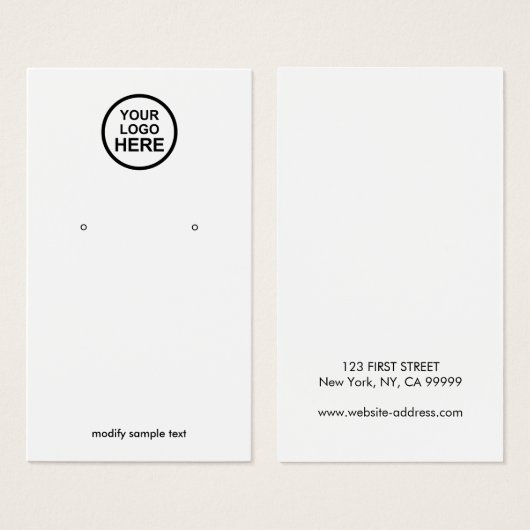 Uw Logo verdient een DisplayCard Visitekaartje (Voorkant /achterkant)