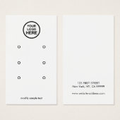 Uw Logo verdient een DisplayCard Visitekaartje (Voorkant /achterkant)