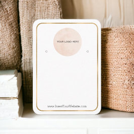 Uw Logo verdient een dun, gouden, verticaal Visitekaartje