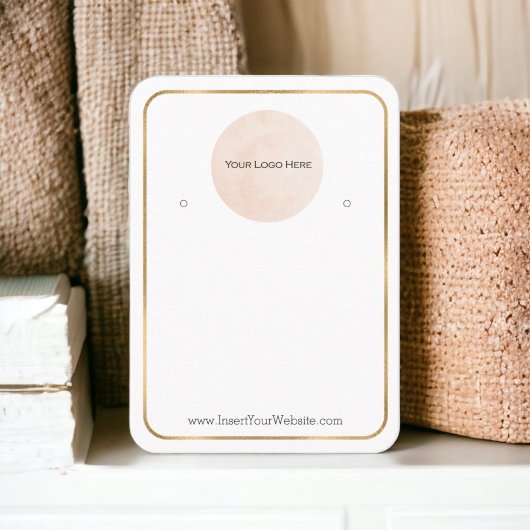 Uw Logo verdient een dun, gouden, verticaal Visitekaartje