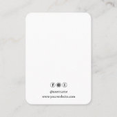 Uw Logo verdient een grote verticale kaart Visitekaartje (Achterkant)