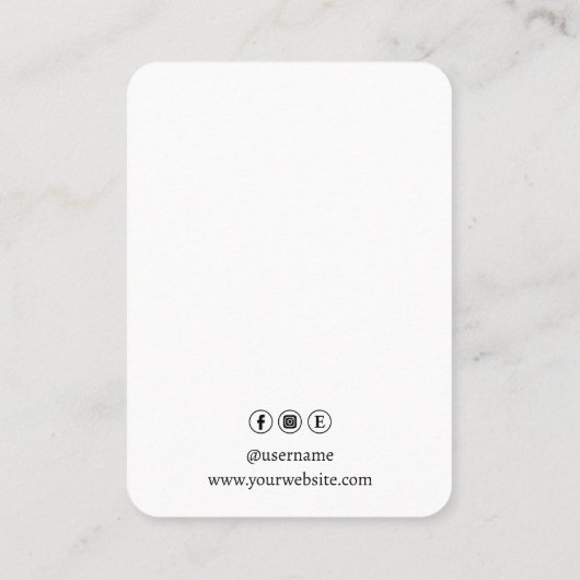 Uw Logo verdient een grote verticale kaart Visitekaartje (Achterkant)