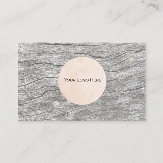Uw Logo vervaagde houten aangepaste Visitekaartje (Voorkant)
