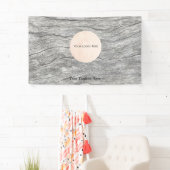 Uw Logo vervaagde houten aanpasbare banner (Insitu)