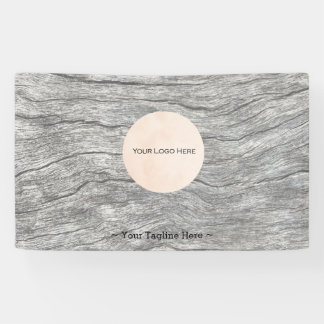 Uw Logo vervaagde houten aanpasbare banner