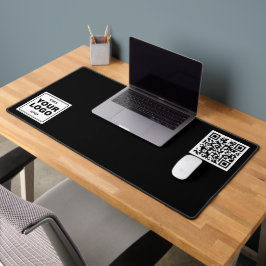 Uw Logo - Vierkant - Achtergrond WIT + QR code Bureaumat