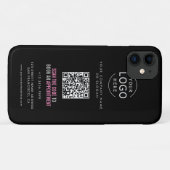 Uw Logo Visitekaartje met QR Code Case-Mate iPhone Case (Achterkant (horizontaal))