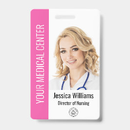 Uw logo voor gezondheidszorg Bedrijfslogo Foto Badge