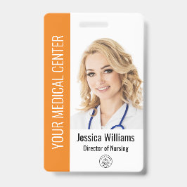 Uw logo voor gezondheidszorgbedrijf foto badge