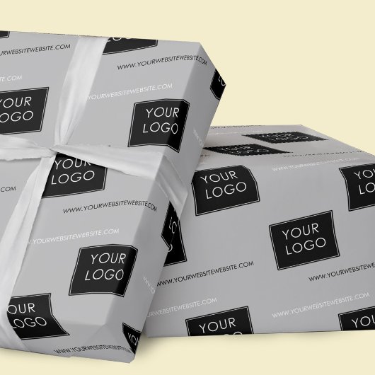 Uw Logo Website Bedrijfs het Pakket Wit Cadeaupapier