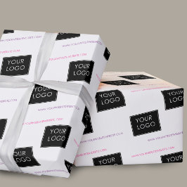 Uw Logo Website Bedrijfs het Pakket Wit Cadeaupapier