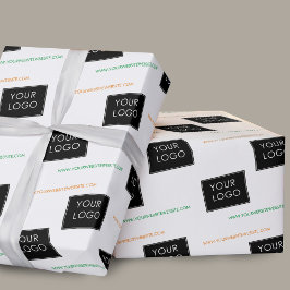 Uw Logo Website Bedrijfs het Pakket Wit Cadeaupapier