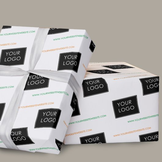 Uw Logo Website Bedrijfs het Pakket Wit Cadeaupapier