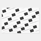 Uw Logo Website Bedrijfs het Pakket Wit Inpakpapier Vel (Voorkant 3)